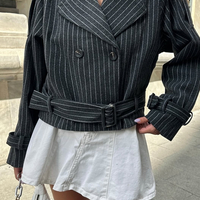 Rocker Fit Преходно палто с колан на райе