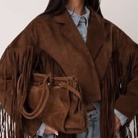 “ Western Style” - Велурено яке с ресни