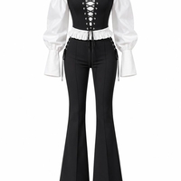 “  Black Corset Flare Set “ - сет три части