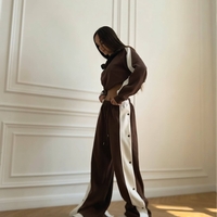“ Urban Contrast Luxe Set “ brown - спортен екип с копчета