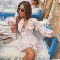 “Rosalie” Рокля с корсет и флорален принт