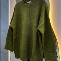 Издължен пуловер „Soft Touch“ Green