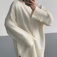 Издължен пуловер „Soft Touch“ Ecru