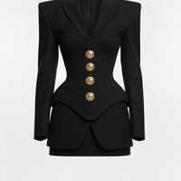 “Royal Noir” 3-Piece Set - Елегантен костюм с корсет