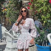 “Rosalie” Рокля с корсет и флорален принт