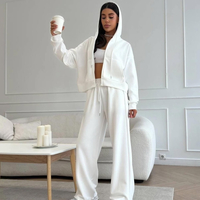 ROOV White Спортен широк екип от памук