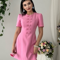 “Bella” pink - рокля с панделки