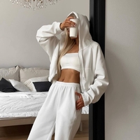 ROOV White Спортен широк екип от памук