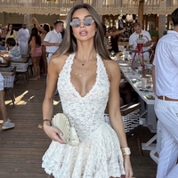 “  Elena Lace Dress“ - дантелена мини рокля-гащеризон
