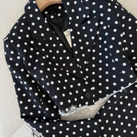 “ Paris Dots Chic Set” Black - костюм сако и пола