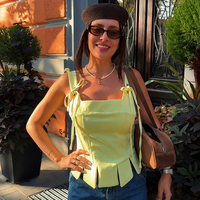 “Pastel Bow Corset” yellow