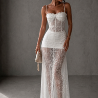 “ Celeste Lace” white - дантелена рокля