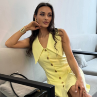 Luxe Dress в жълто