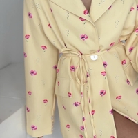 “ Blazer flora” yellow - Сако с колан