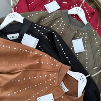 Bomber Chic  Black– яке/бомбър от набук с кабзи