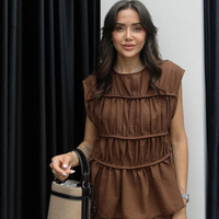 Boho Elegance Mokka-  Ленен дамски комплект
