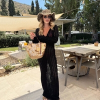 Oceana Backless – дълга плажна рокля black