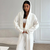 ROOV White Спортен широк екип от памук