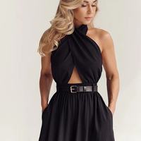 “HALTER ELEGANCE” black - гащеризон