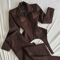 “Chocolate Muse” – Костюм от сако, корсет и панталон