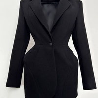 “Midnight” Power Blazer Dress