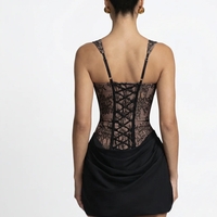 “Aloha Noir Corset Mini Dress “ - Елегантна мини рокля