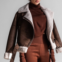 Mocha Cozy Elegance Set - плетен комплект с пуловер и панталон