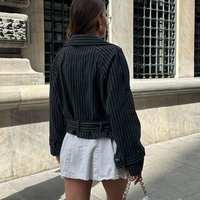 Rocker Fit Преходно палто с колан на райе