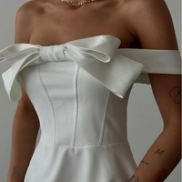 Eleganza – Елегантна рокля с панделка white