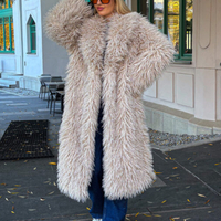 Alpina beige – дълго палто тип мондолска вълна