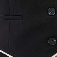 City Edge Set  black - Къс елек и панталон с висока талия