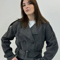 Rocker Fit Преходно палто с колан на райе