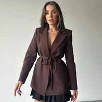 Mocha Modern Blazer - Кафяв Блейзър