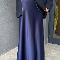 Дълга сатенена пола blue