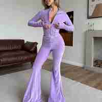 Velour Chic  Pиrple - спортен екип от кадифе