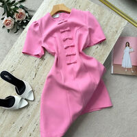 “Bella” pink - рокля с панделки