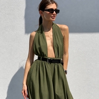 “HALTER ELEGANCE” green - гащеризон