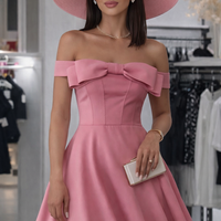 Eleganza – Елегантна рокля с панделка Pink