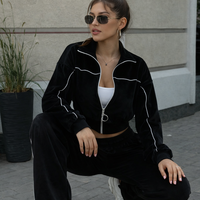 Velour Touch Set Black – спортен екип от мек велур