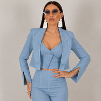“ Sofia Pinstripe “ blue - сако, елек и панталон