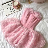 “ Angel Rosé Bloom Corset” pink - Рокля с 3Д рози