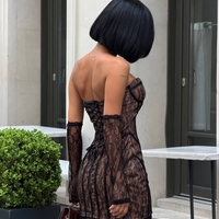 “Aria Noir Lace Dress “ дантелена рокля