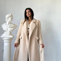 Winter Muse Ecru - Вълнено палто