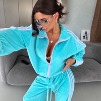 “ Velour contrast Set “ – спортен екип от мек велур