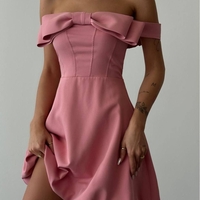 Eleganza – Елегантна рокля с панделка Pink