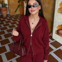 “ Bordeaux Soft Knit - комплект от финно плетиво