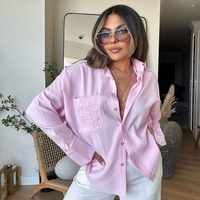 “Loewe Style” pink - Oversize риза