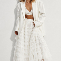 “ Amélie Tulle Maxi Skirt “ – Cream
