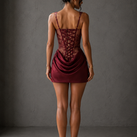 “ Aloha Scarlet Muse Corset Mini Dress” - Елегантна рокля