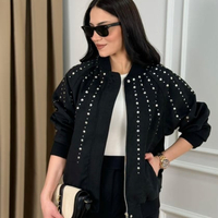 Bomber Chic  Black– яке/бомбър от набук с кабзи